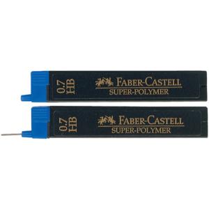 Feinmine SUPER POLYMER 0,7 mm HB schwarz 12 Minen FABER CASTELL 120700 (4005401207009)