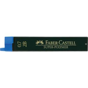 Feinmine SUPER POLYMER 0,7 mm 2B schwarz 12 Minen FABER CASTELL 120702 (4005401207023)
