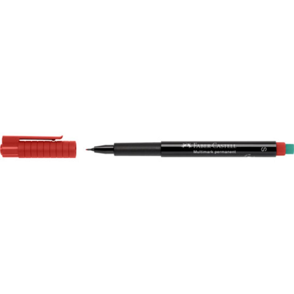 CD-Marker MULTIMARK permanent S rot FABER CASTELL 152321 (4005401523215)