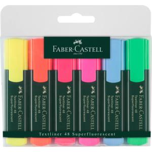 Textmarker TL 48 REFILL nachfüllbar 6 Farben im Etui FABER CASTELL 154806 (4005401548065)