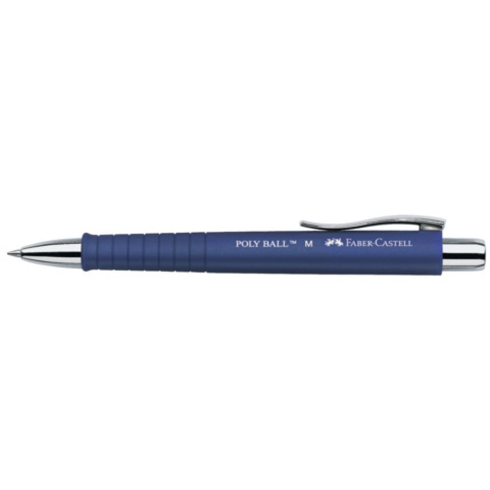 Faber-castell Kugelschreiber Poly Ball M Blau Matt, Schreibfarbe: Blau, 1 St. 241151 (6933256605450)