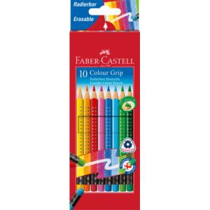 FABER-CASTELL Dreikant-Buntstifte Colour GRIP, 10er Etui Faber-Castell 116613 (4005401166139)