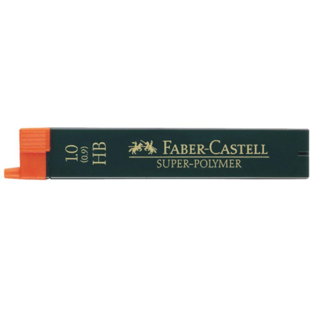Feinmine SUPER POLYMER 0,9 1 mm HB schwarz 12 Minen FABER CASTELL 120900 (4005401209003)