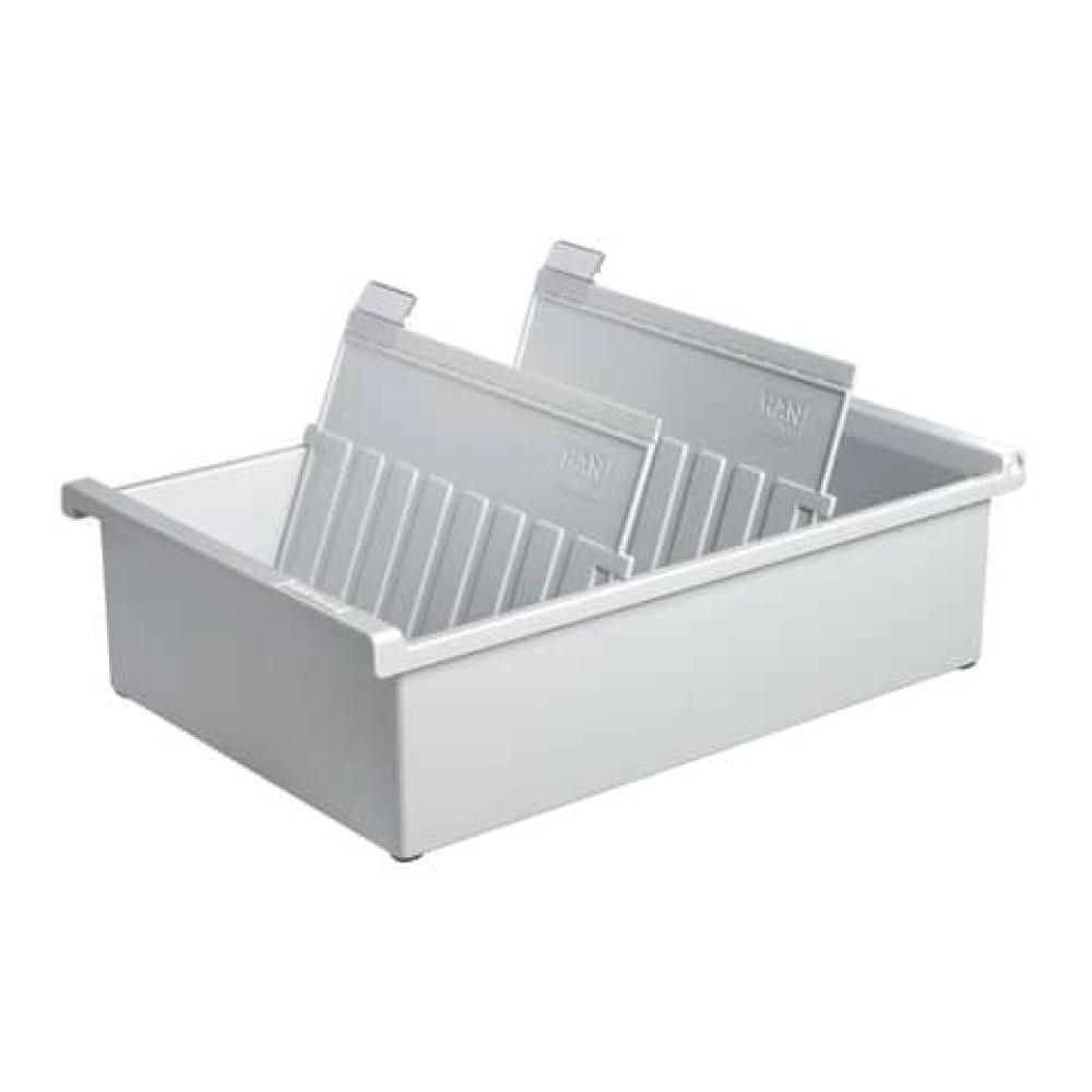 Karteitrog A5 quer für 1300 Karten lichtgrau HAN 955-0-11 (4012473955011)