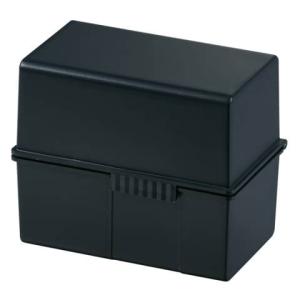 Karteibox DIN A7 quer für 300 Karten mit Stahlscharnier schwarz HAN 977-13 (4012473977136)