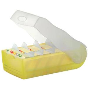 Karteibox CROCO A8 quer für 500 Karten gelb-transluzent HAN 998-653 (4012473998049)