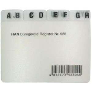 Leitregister A8 quer A-Z grau HAN 988 (4012473988040)