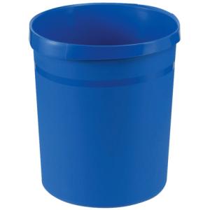 Papierkorb GRIP 18 Liter rund 2 Griffmulden extra stabil blau HAN 18190-14 (4012473090057)