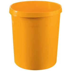 Papierkorb GRIP 18 Liter rund 2 Griffmulden extra stabil gelb HAN 18190-15 (4012473090064)