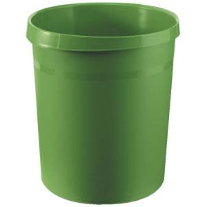 Papierkorb GRIP 18 Liter rund 2 Griffmulden extra stabil grün HAN 18190-05 (4012473090002)