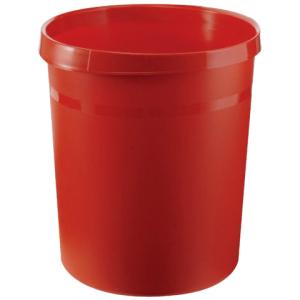 Papierkorb GRIP 18 Liter rund 2 Griffmulden extra stabil rot HAN 18190-17 (4012473090071)