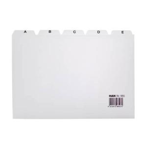 Register A Z DIN A5 quer 25-teilig für Karteibox Karteikästen Tröge grau HAN 985 (4012473985070)