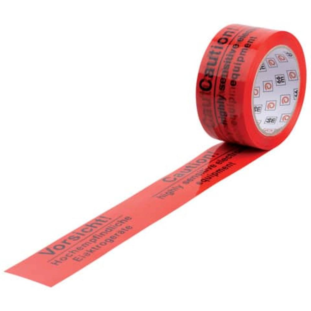 Warnband Vorsicht hochempfindliche Elektrogeräte rot schwarz 50 mmx66 m WIHEDÜ 400.080 (4066300400809)