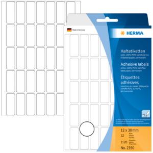 Vielzweck-Etiketten, 12 x 30 mm, weiß, Großpackung HERMA 2350 (4008705023504)
