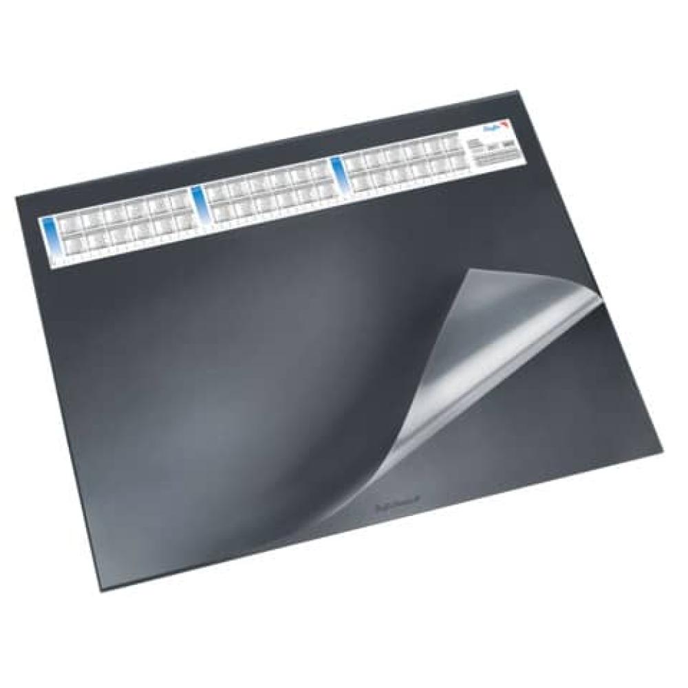 Schreibunterlage DURELLA DS mit Vollsichtauflage Kalender 65x52 cm schwarz LÄUFER 44656 (4006677446567)