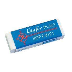 Läufer Radiergummi Plast Soft Weiß 01210 (4006677001216)