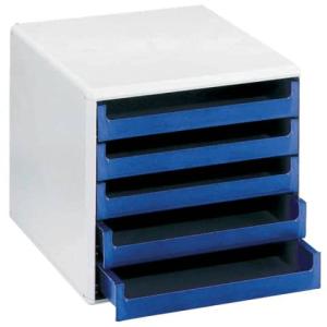 Schubladenbox 5 Laden hellgrau blau MM Metzger Mendle 30050911 (4011001113053)