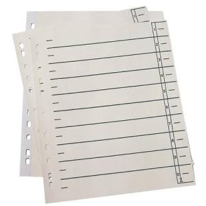 Trennblätter A4 Überbreite 190 g qm Karton Lochrand verstärkt chamois 100 Stück 9521108100 (4018924952080)