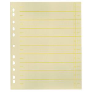 Trennblätter A4 Überbreite gelb farbiger Organisationsdruck 100 Stück 9531102100 (4018924931023)