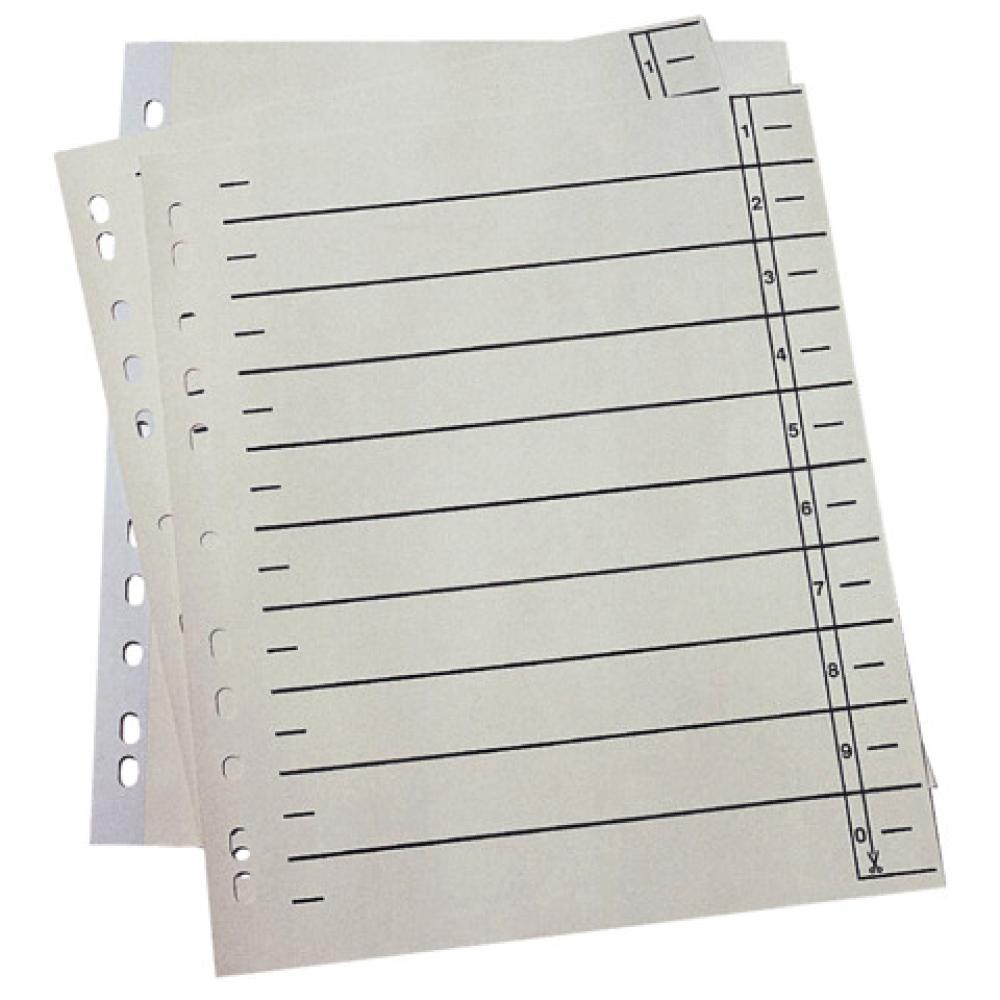 Trennblätter A4 Überbreite 230 g qm Karton chamois 100 Stück 9511108100 (4018924911117)