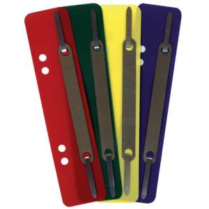 Heftstreifen Kunststoff kurz Deckleiste aus Metall sortiert 250 Stück (10 Bündel mit 25 Stück) Q-CONNECT 1102502011 (401