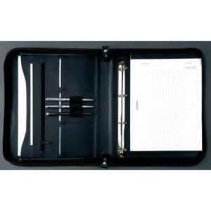 Ringbuchmappe 'LIMONE', A4, Echt Leder, schwarz Alassio 30014 (4021068300143)