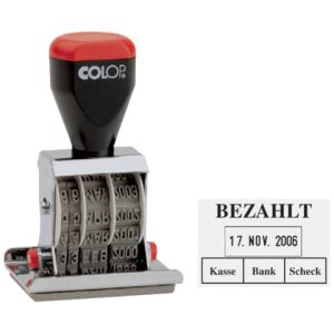 Datum-Plattenstempel BEZAHLT + 4 mm Datum COLOP 108669 (9004362376378)