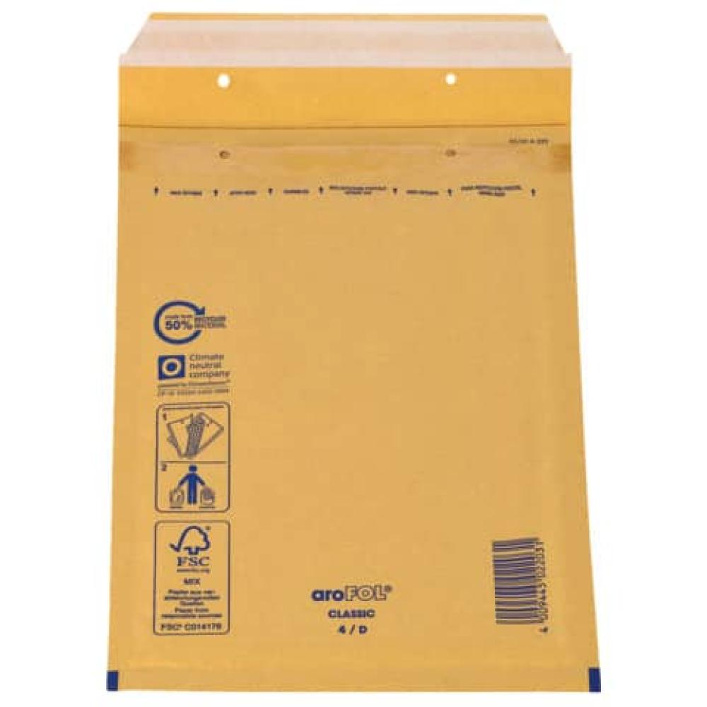 Luftpolstertaschen Nr. 4 180x265 mm braun 100 Stück AROFOL 2FVAF000004 (4009445010502)