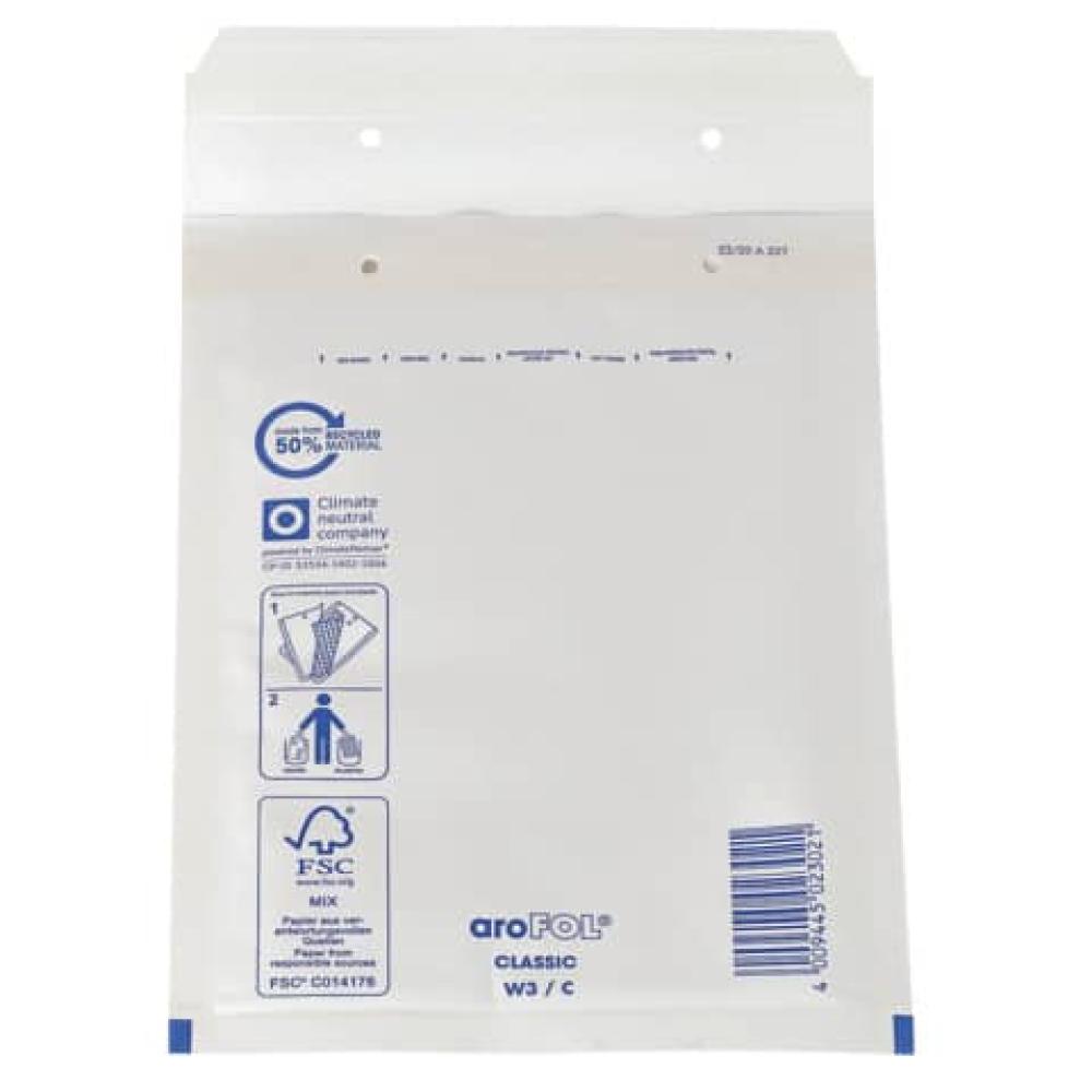 Luftpolstertaschen Nr. 3, 150x215 mm weiß 10 Stück AROFOL 2FVAF000183 (4009445808864)