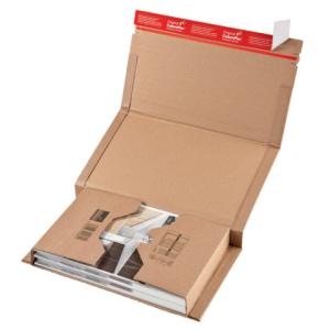 Klassische Versandverpackung zum Wickeln 217x155x60 mm (A5) braun COLOMPAC 30000218 (4033657200208)