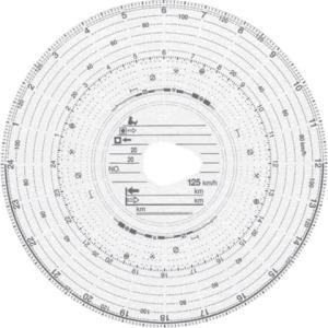 Original HAUG Diagrammscheiben 125 100 (125 km h Kombi) 100 Stück RNK 3100 (4030313251000)