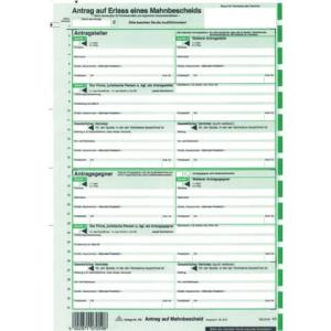10 Rnk-verlag Mahnbescheid Für Maschinelle Bearbeitung Formulare 705l/10 (4002871705110)