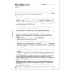 Mietverträge für Wohnungen ausführliche Fassung 6 Seiten DIN A4 RNK 525/10 (4002871052511)