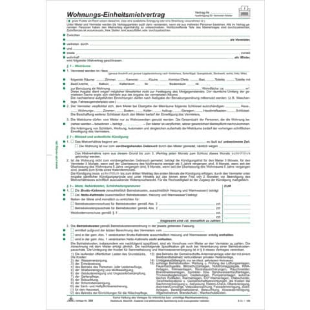 10 Rnk-verlag 599/10 Mietverträge Für Wohnungen (4002871059916)