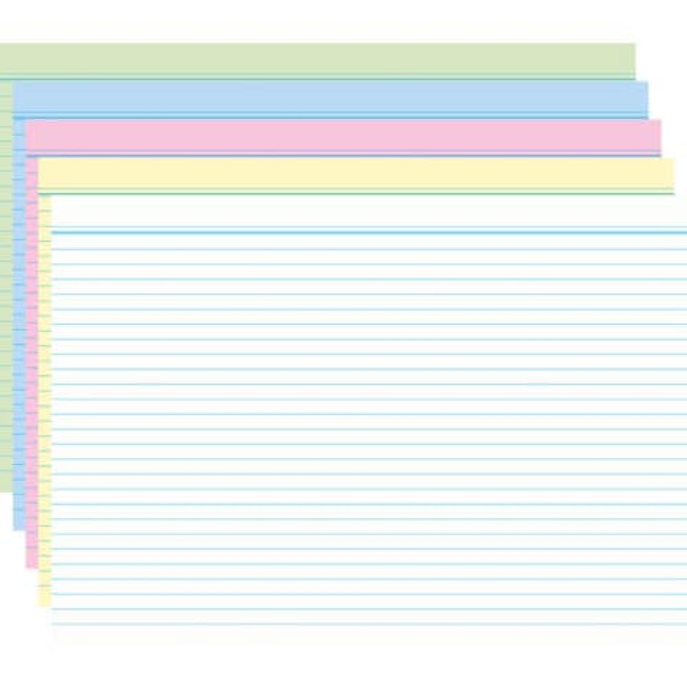 Karteikarten DIN A7, liniert farbig sortiert 100 Karten RNK 115079 (4002871150798)