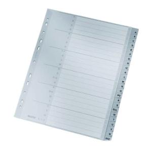 1261 Register A Z PP A4 Überbreite 24 Blatt grau Leitz 1261-00-85 (4002432341504)
