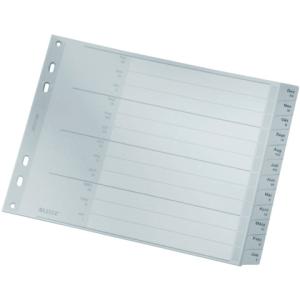 1288 Monatsregister Dez-Jan A4, PP 12 Blatt grau Leitz 1288-00-85 (4002432341511)