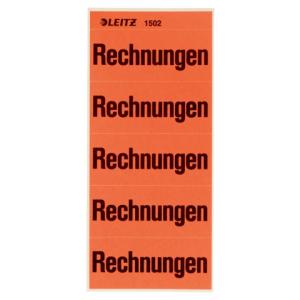 1502 Inhaltsschild Rechnungen selbstklebend 100 Stück rot Leitz 1502-00-00 (4002432302086)