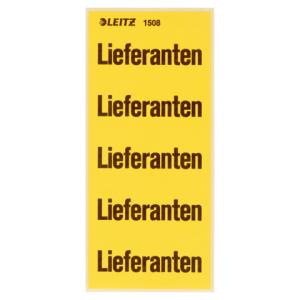 1508 Inhaltsschild Lieferanten selbstklebend 100 Stück gelb Leitz 1508-00-00 (4002432302116)