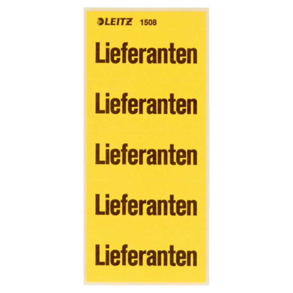 1508 Inhaltsschild Lieferanten selbstklebend 100 Stück gelb Leitz 1508-00-00 (4002432302116)
