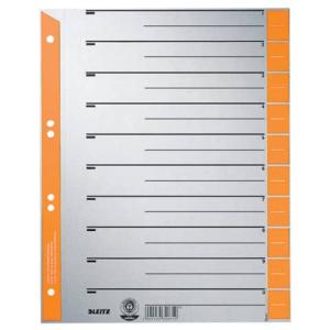 1652 Trennblätter A4 Überbreite orange farbiger Lochrand 100 Stück Leitz 1652-00-45 (4002432328697)