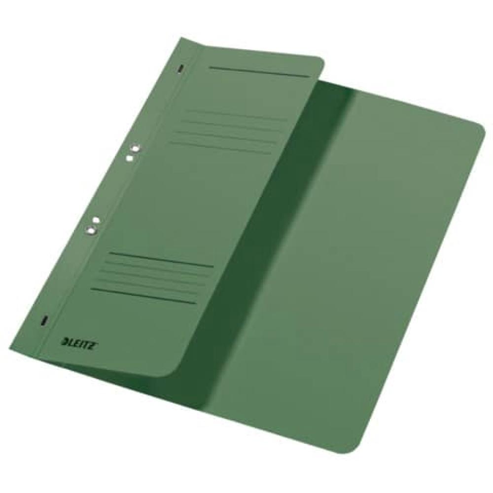 3740 Ösenhefter 1 2 Vorderdeckel A4, kfm. Heftung Manilakarton grün Leitz 3740-00-55 (4002432306800)
