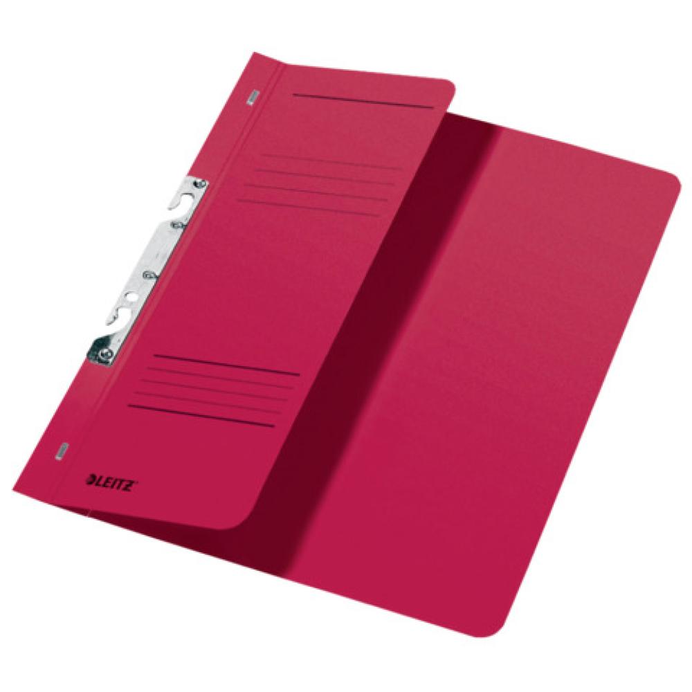 3744 Schlitzhefter 1 2-Vorderdeckel A4, kfm. Heftung Manilakarton 250 g qm rot Leitz 3744-00-25 (4002432306930)