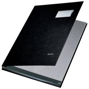 5701 Unterschriftsmappe 10 Fächer PP kaschiert schwarz Leitz 5701-00-95 (4002432311491)