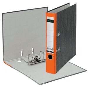 1050 Ordner Pappe A4 Wolkenmarmor 52 mm orange Leitz 1050-50-45 (4002432359424)