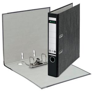 1050 Ordner Pappe A4 Wolkenmarmor 52 mm schwarz Leitz 1050-50-95 (4002432359462)