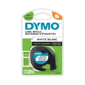 Schriftbandkassetten Kunststoff laminiert 12 mmx4 m schwarz auf weiß Blister DYMO S0721660 (5411313912211)