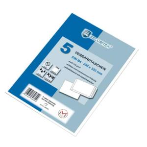 Versandtasche B4 ohne Fenster 130 g qm haftklebend 5 Stück securitex 30002549 (4003928396558)