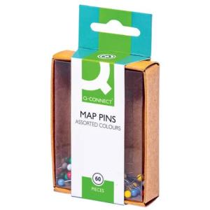 Markiernadeln  4 mm 60 Stück sortiert Q-CONNECT KF02030 (5705831020306)