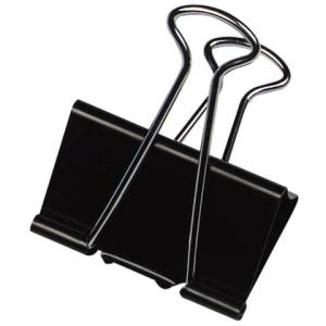 Foldback-Klammern 32 mm Klemmvolumen 13 mm schwarz 10 Stück Q-CONNECT KF01284 (5705831012844)